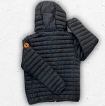 Piumino leggero da bambino Save The Duck modello HUEY con cappuccio, disponibile nei colori nero, blu navy e celeste. 1