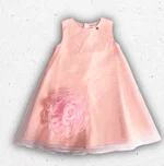 Rosa Abito da cerimonia per bambina e ragazza Alice Pi. con gonna in tulle e corpino in pizzo, disponibile nei colori rosa e avorio. 1
