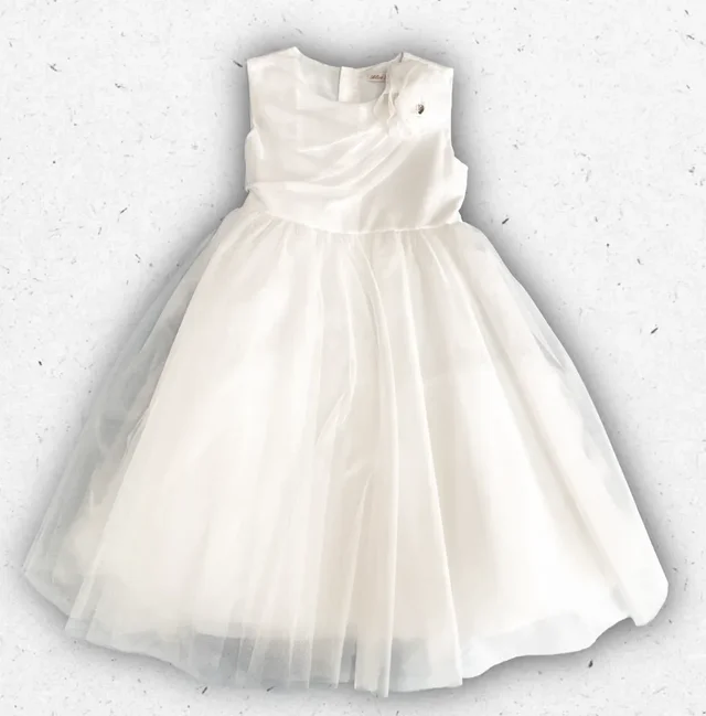 Abito Cerimonia Ragazza Alice Pi. Elegante Color Avorio