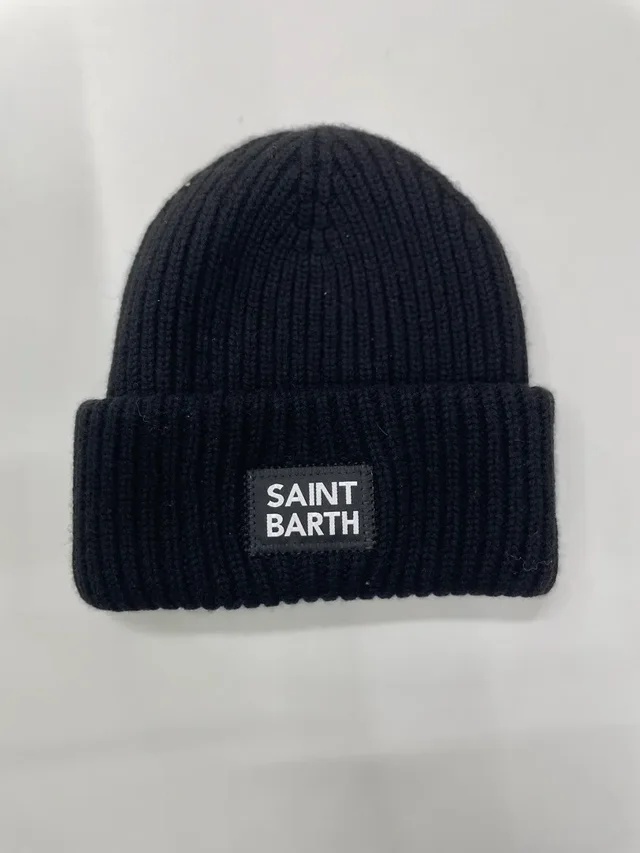 Berretto a Costine Bambino Mc2 Saint Barth - Blu Navy e Nero