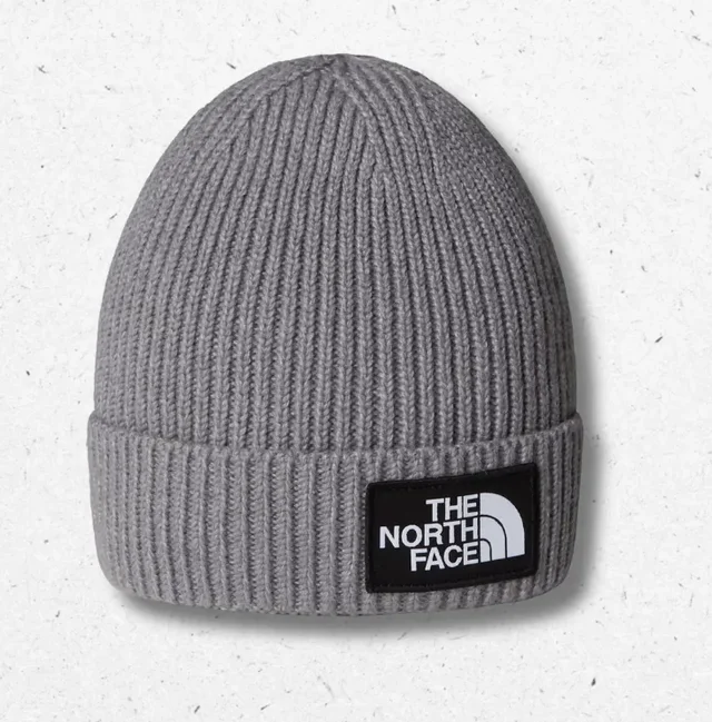 Berretto con Risvolto TNF Logo Box The North Face Bambino Grigio, Nero o Rosa