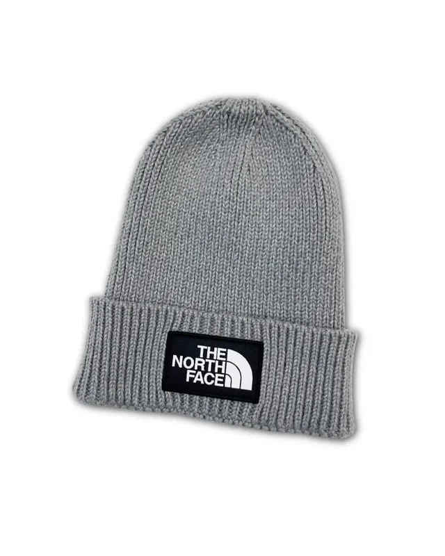 Berretto The North Face Logo Box Cuffed Beanie - Rosa - Nero - Grigio