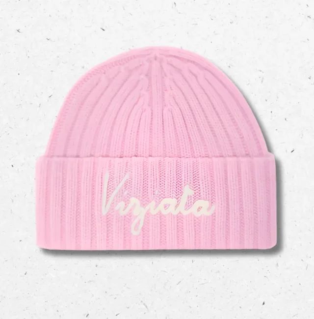 Berretto Wengen Jr Rosa Lana Cashmere Viziata MC2 Saint Barth XS/S