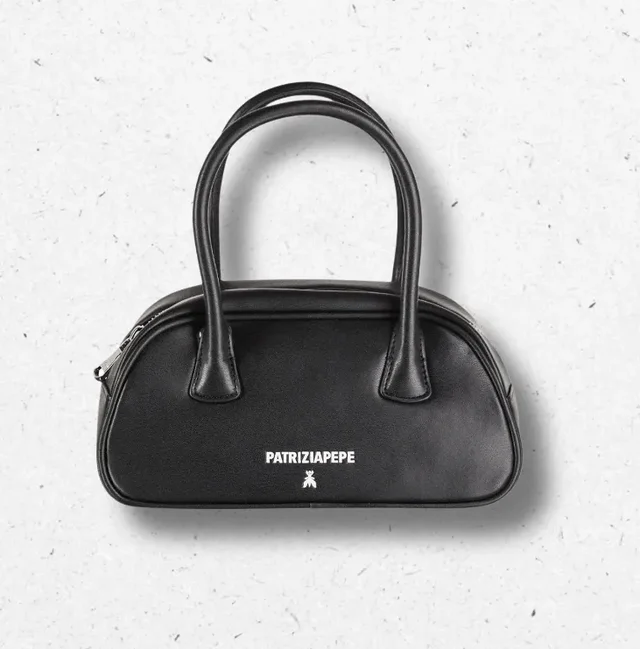 Borsa a Mano Nera Modello Bowling – Patrizia Pepe