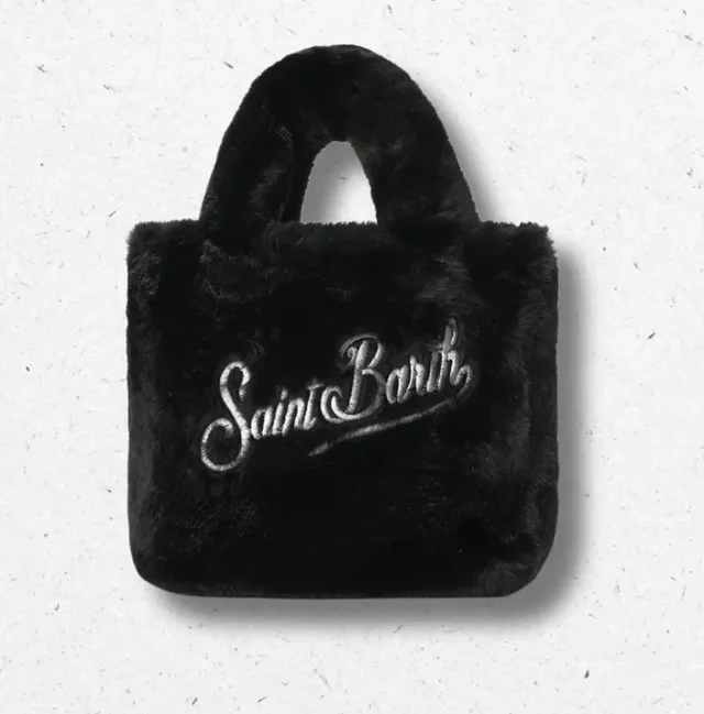 Borsa Colette MC2 Saint Barth in Effetto Fur Nera