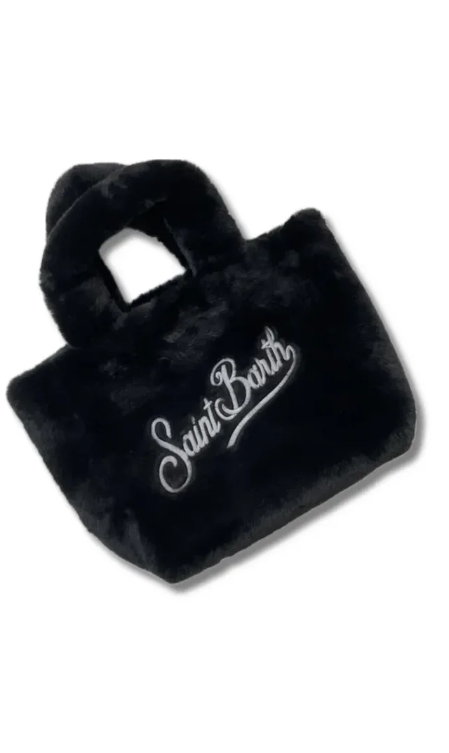 Borsa Colette MC2 Saint Barth in Effetto Fur Nera