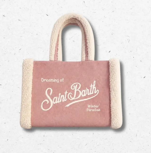 Borsa Colette Rosa Antico Bordi Shearling – MC2 Saint Barth Winter Paradise