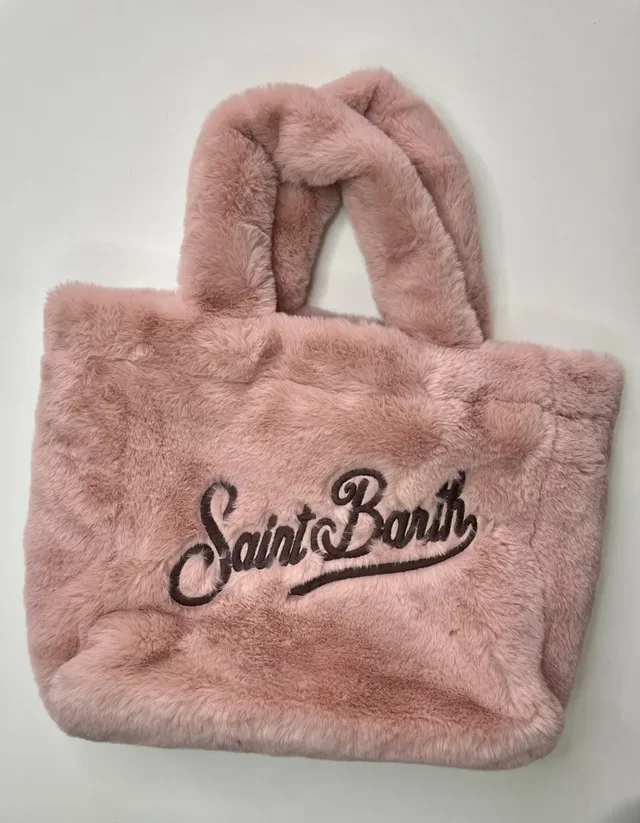 Borsa Colette Saint Barth Effetto Fur Rosa - Calda e Chic