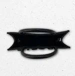 Borsa nera Diesel con maxi logo "For Successful Living" in rilievo, doppi manici e tracolla regolabile 1