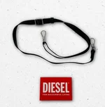 Borsa nera Diesel con maxi logo "For Successful Living" in rilievo, doppi manici e tracolla regolabile 1