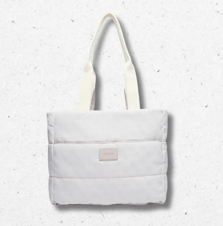 Borsa passeggino Guess in materiale sintetico marrone, stampa monogramma, modello H6YZ20