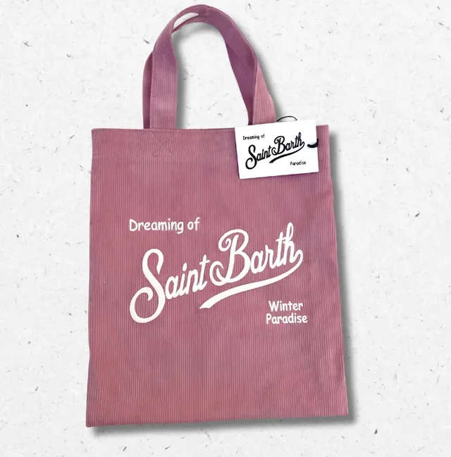 Borsa Shopper Corduroy Malva Winter Paradise – MC2 Saint Barth Essential