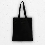 Borsa shopping Diesel Junior in tela di cotone nera con grande logo Diesel stampato verticalmente in bianco. 1