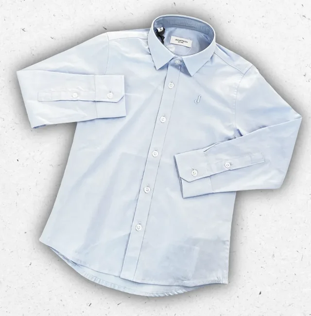 Camicia Bambino Jeckerson JB5631 in Cotone Oxford Celeste