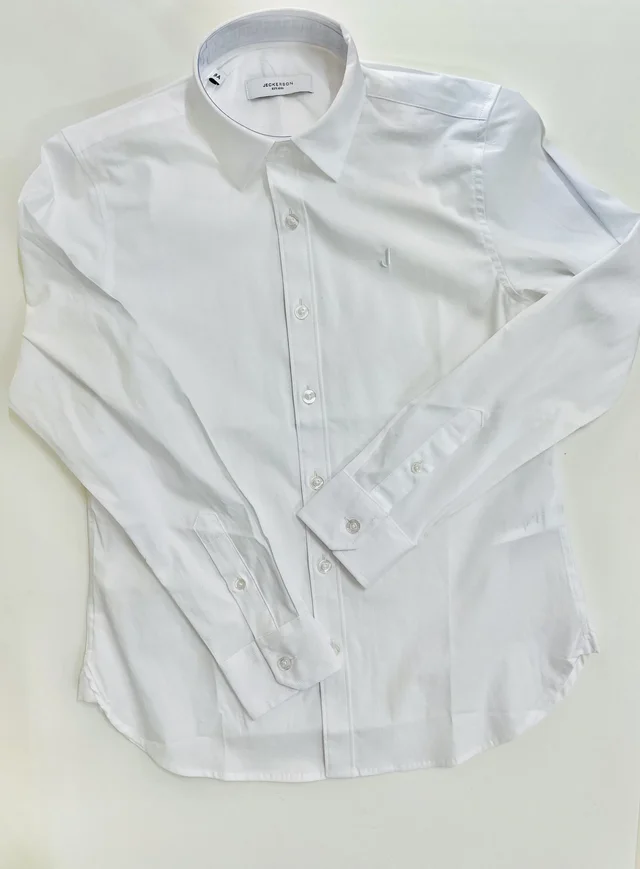 Camicia in Popeline Jeckerson ragazzo bianca