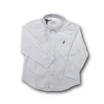 Camicia Jeckerson a maniche lunghe per neonato, di colore Bianco con piccolo logo ricamato sul petto. 1