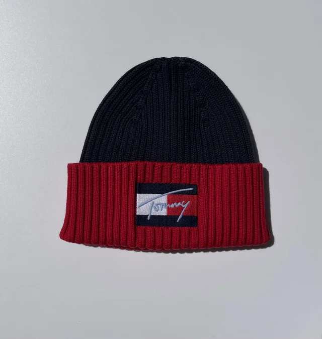 Cappello blu rosso Tommy Hilfiger