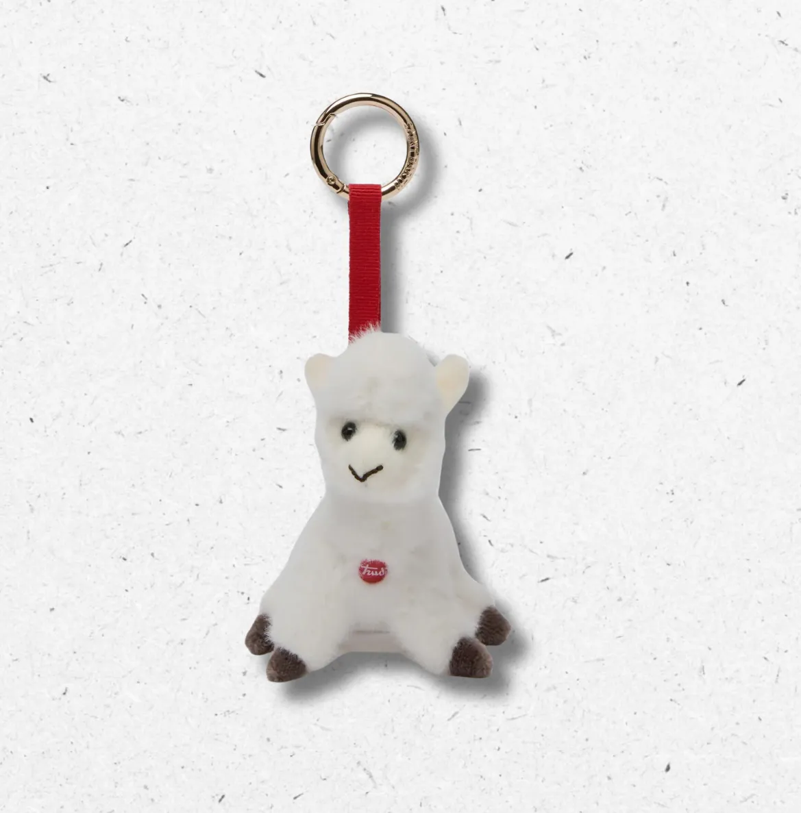 Charm in peluche di mini Alpaca, Trudi Special Edition in collaborazione con MC2 Saint Barth. Accessorio di sicurezza garantita, morbido e realistico.