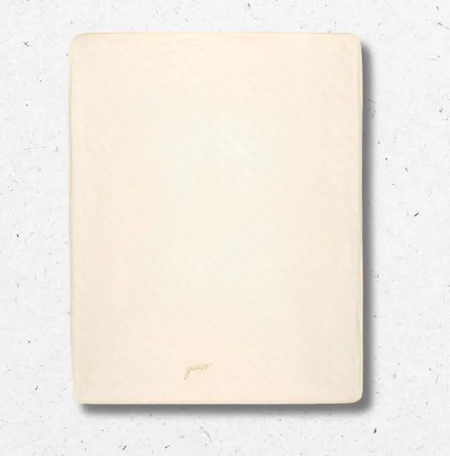 Coperta Guess Neonato Unisex in Cotone Beige