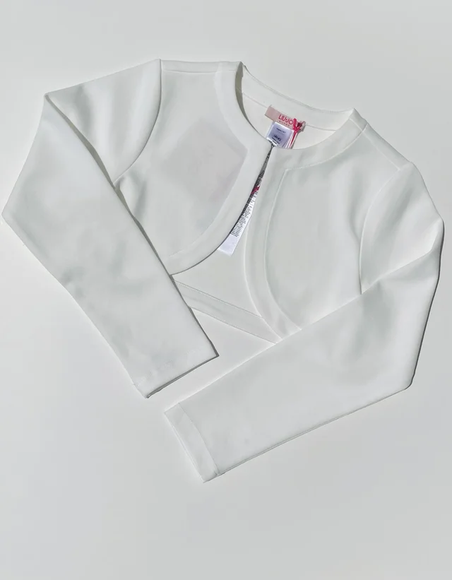 Coprispalle in cotone bianco per ragazza Liu Jo