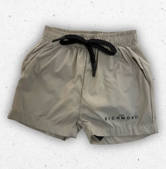 Costume Boxer Neonato Richmond Beige Sabbia per Mare e Piscina 6-36 Mesi