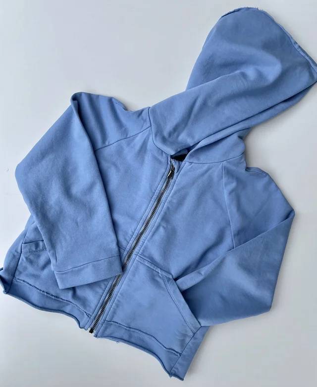Felpa con cappuccio Maperò per bambino colore blu Matisse