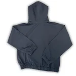 Felpa con cappuccio Moschino Kids per bambina di colore nero antracite, in cotone con stampa Orsetto Teddy Bear. 1