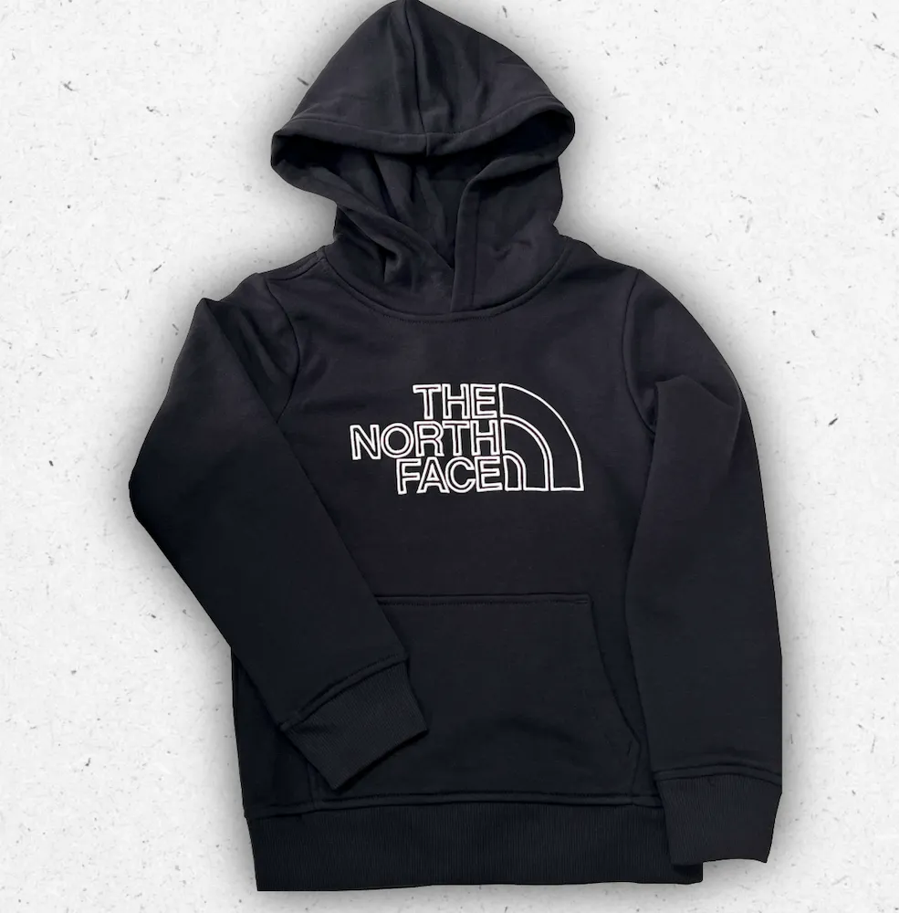 Felpa con cappuccio da ragazzo The North Face modello Drew Peak Light, vestibilità regular in misto cotone morbido.