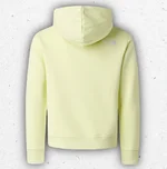 Felpa gialla lime da ragazzo The North Face Drew Peak Light con cappuccio e grande logo ricamato sul davanti. 1