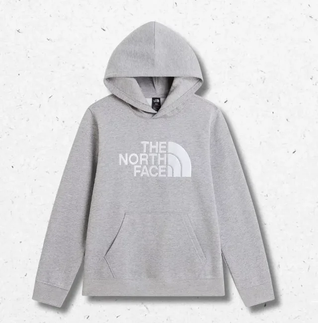 Felpa con Cappuccio TNF Essential Drew Peak The North Face Ragazzo Grigia o Lilla