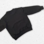 Felpa Diesel nera da ragazzo con girocollo e logo grafico "D" shadow frontale, Collezione Primavera Estate 2026. 1