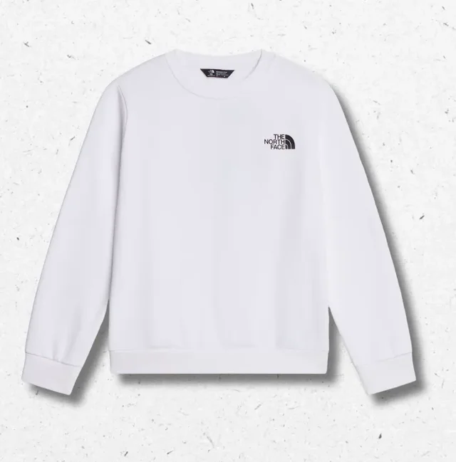 Felpa Evolution Box NSE The North Face Ragazzo Bianca Misto Cotone Circular Design