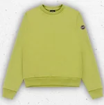 Felpa a girocollo da bambino Colmar Originals in cotone leggero con logo sulla manica, disponibile nei colori nero e verde. 1