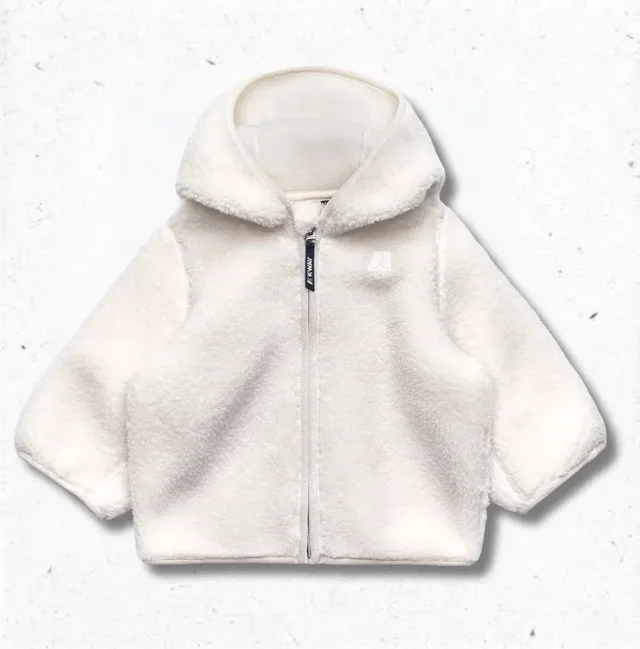 Felpa K-Way E. Janne Polar Bianca Unisex Bambino