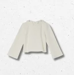 Felpa Liu Jo bambina panna colletto strass 1