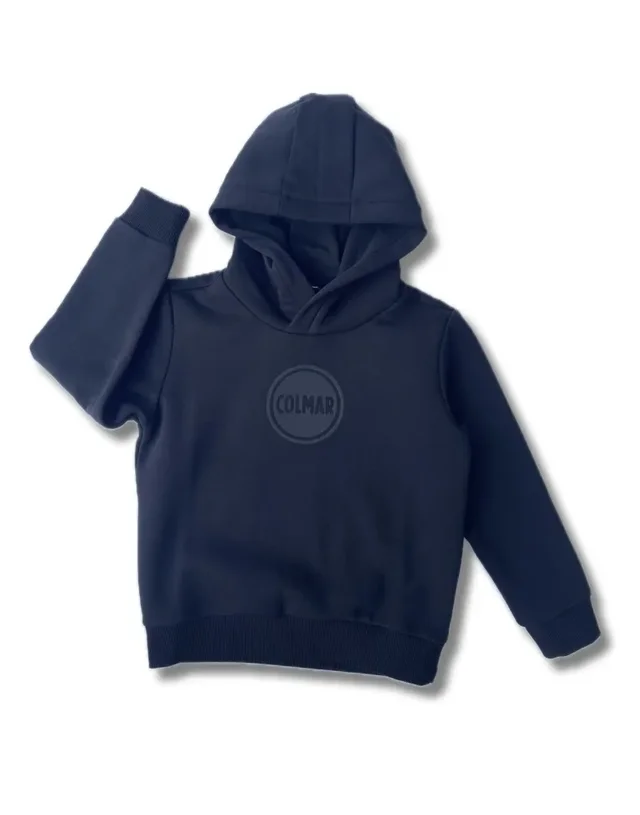 Felpa Logata Colmar Originals con Cappuccio Ragazzo - Canapa e Nera