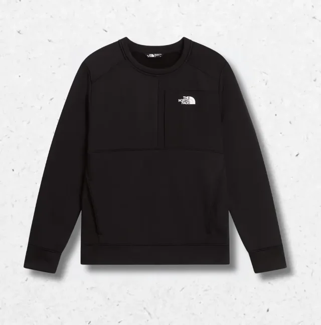 Felpa Pile Girocollo The North Face Ragazzo Nera – TNF Performance FlashDry