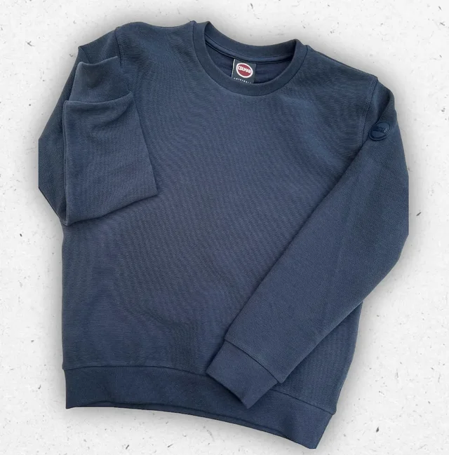 Felpa Ragazzo Colmar Originals Girocollo in Cotone Blu e Canapa 4-16 Anni