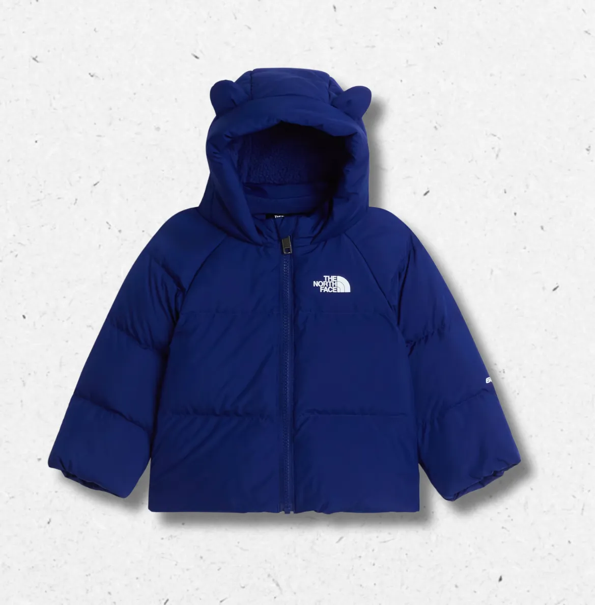 Giacca piumino North The North Face bluette orecchie orso neonato