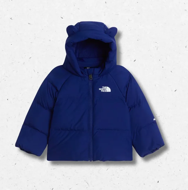 Giacca Piumino Neonato Bluette Orecchie da Orso – North con Fodera Pile