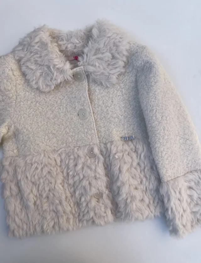 Giaccone Liu Jo Ragazza Sintetico Colore Burro – Giacca Calda