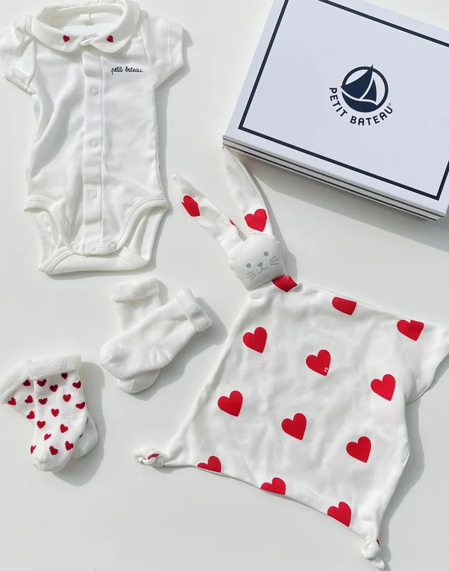 Gift box cotone body doudou calzini per neonata