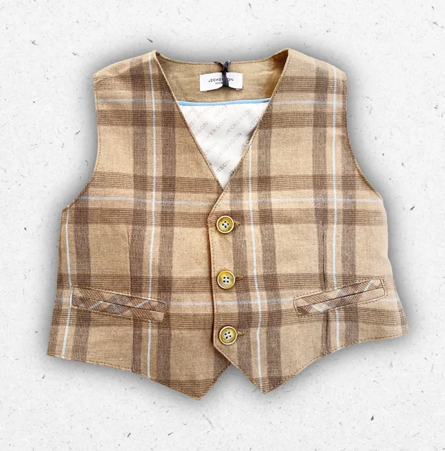 Gilet Bambino Jeckerson in Maglia di Cotone con Logo Ricamato