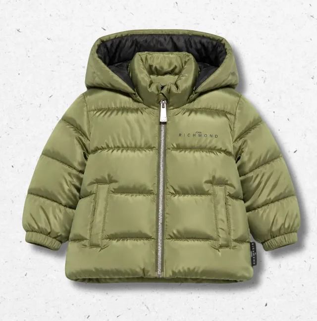 Giubbino Imbottito Neonato Verde Militare John Richmond Kids