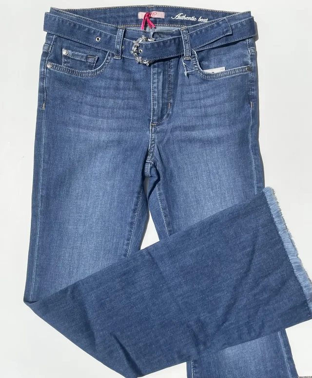 Jeans blu denim con cintura in jeans per ragazza Liu Jo