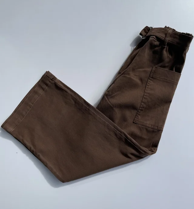 Jeans Larghi Marroni Please - Pantalone Ragazza