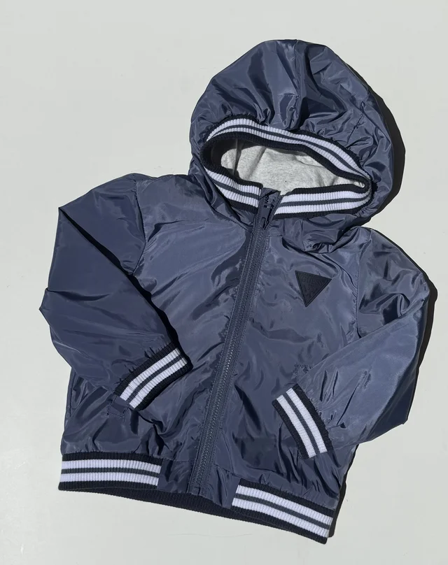 K-way in nylon blu Guess per bambino