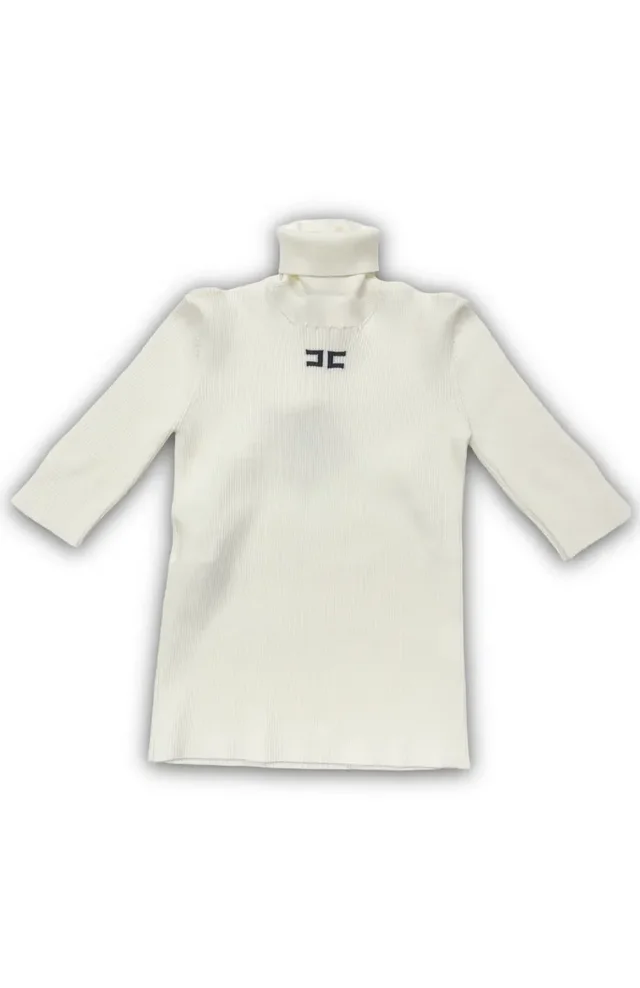 Lupetto / Dolcevita Elisabetta Franchi - Lavorazione a Coste per Ragazza