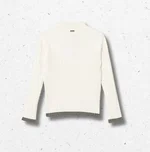 Maglia baby a lupetto Twinset bianco grigio melange 1