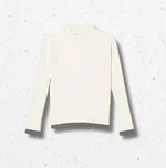 Maglia baby a lupetto Twinset bianco grigio melange 1